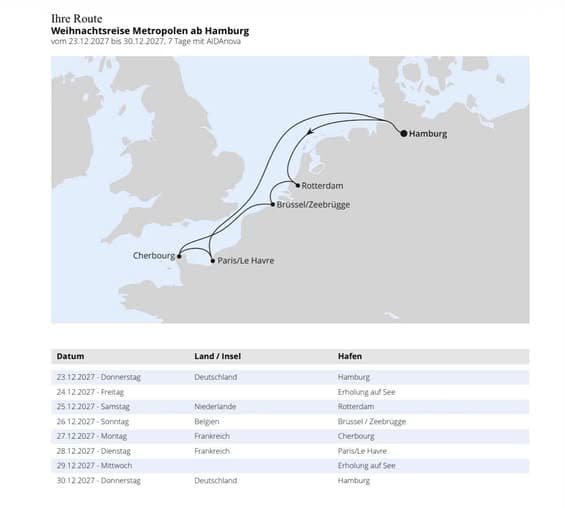 Weihnachtsreise Metropolen ab Hamburg - Bild 1