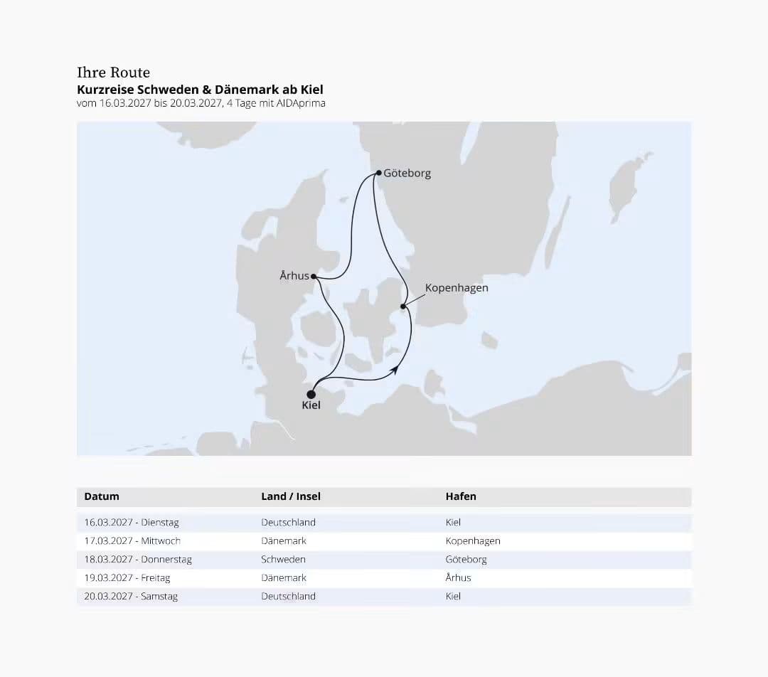 Kurzreise Schweden & Dänemark ab Kiel - Bild 1