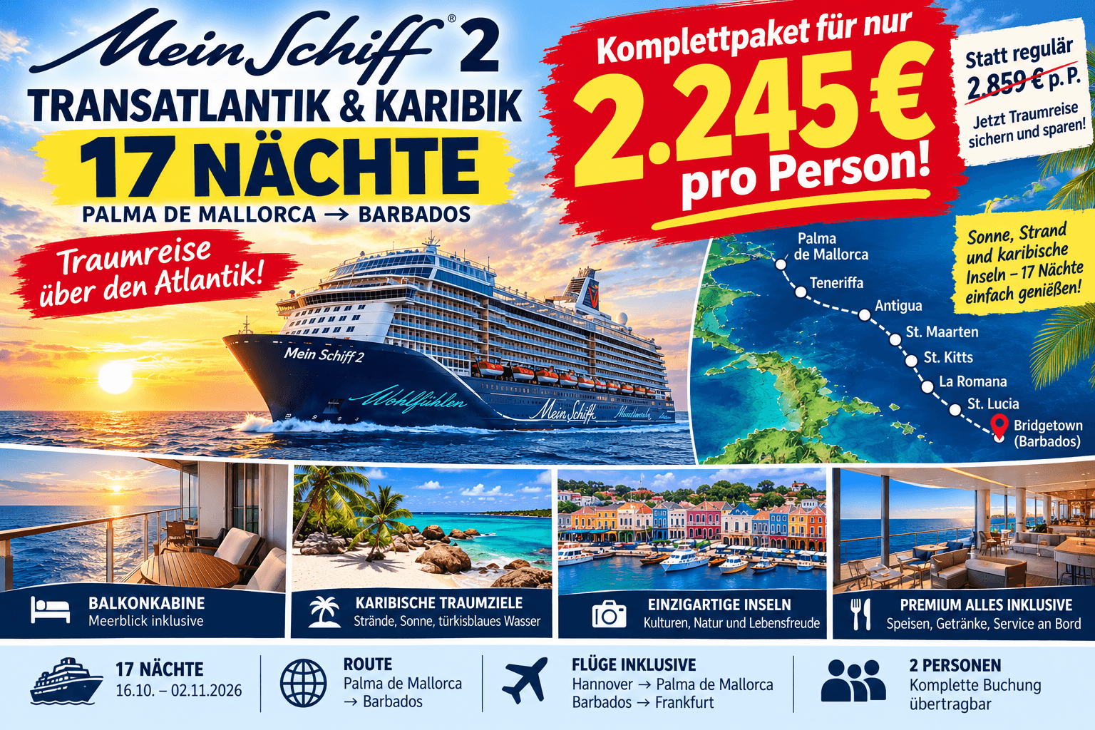 Mallorca nach Barbados - Bild 1